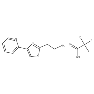 {2-[3-(2-Pyridinyl)-1,2,4-oxadiazol-5-yl]ethyl}amine trifluoroacetate Structure