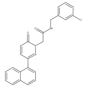 N-(3-chlorobenzyl)-2-(3-(naphthalen-1-yl)-6-oxopyridazin-1(6H)-yl)acetamide Structure