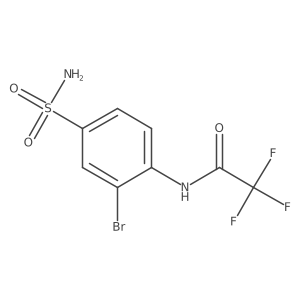 N-(2-bromo-4-sulfamoylphenyl)-2,2,2-trifluoroacetamide Structure