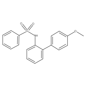 N-(4'-Methoxy-[1,1'-biphenyl]-2-yl)benzenesulfonamide结构式