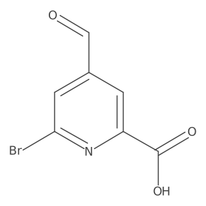 6-Bromo-4-formylpyridine-2-carboxylic acid Structure