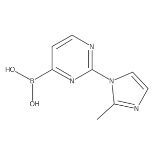 2-(2-Methylimidazol-1-yl)pyrimidine-4-boronic acid结构式