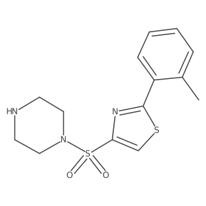 1-{[2-(2-Methylphenyl)-1,3-thiazol-4-yl]sulfonyl}piperazine Structure