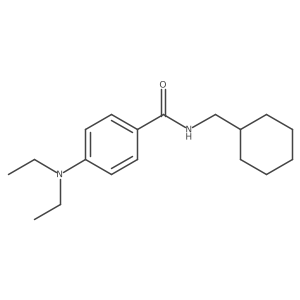 Benzamide, N-(cyclohexylmethyl)-4-(diethylamino)-结构式