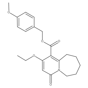 4-Methoxybenzyl 2-ethoxy-4-oxo-4,6,7,8,9,10-hexahydropyrido[1,2-a]azepine-1-carboxylate Structure