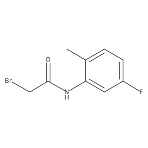 2-bromo-N-(5-fluoro-2-methylphenyl)acetamide结构式