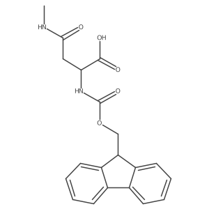 (2R)-2-{[(9H-fluoren-9-ylmethoxy)carbonyl]amino}-3-(methylcarbamoyl)propanoic acid结构式