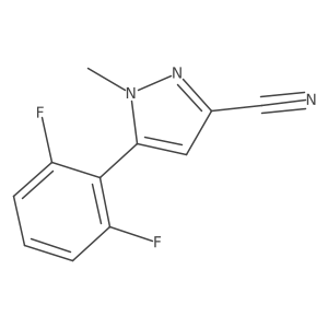 5-(2,6-difluorophenyl)-1-methyl-1H-pyrazole-3-carbonitrile Structure