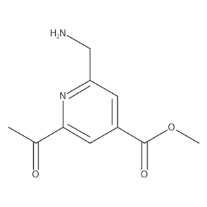 Methyl 2-acetyl-6-(aminomethyl)isonicotinate Structure