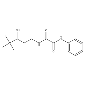 N1-(3-hydroxy-4,4-dimethylpentyl)-N2-phenyloxalamide结构式