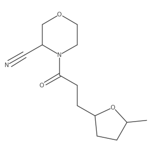 4-[3-(5-Methyloxolan-2-YL)propanoyl]morpholine-3-carbonitrile结构式