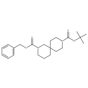 O2-benzyl O9-tert-butyl 2,9-diazaspiro[5.5]undecane-2,9-dicarboxylate Structure