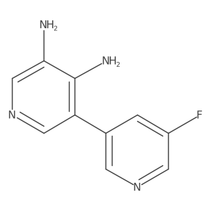 5'-Fluoro-3,3'-bipyridine-4,5-diamine结构式