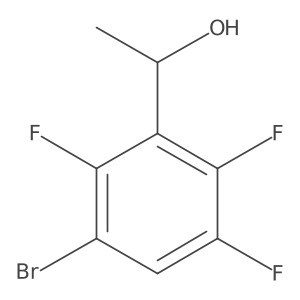 1-(3-Bromo-2,5,6-trifluorophenyl)ethanol Structure