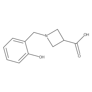 1-[(2-Hydroxyphenyl)methyl]azetidine-3-carboxylic acid Structure