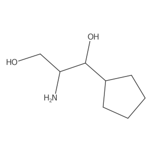 2-Amino-1-cyclopentylpropane-1,3-diol结构式