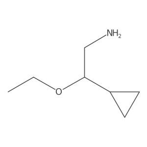 2-Cyclopropyl-2-ethoxyethan-1-amine Structure
