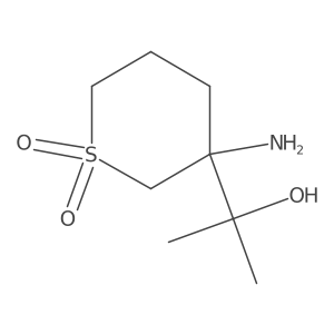 3-Amino-3-(2-hydroxypropan-2-yl)-1lambda6-thiane-1,1-dione Structure