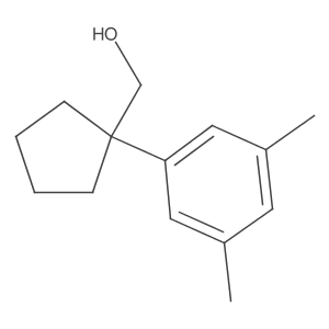 [1-(3,5-Dimethylphenyl)cyclopentyl]methanol结构式
