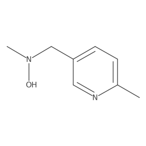 N-methyl-N-[(6-methylpyridin-3-yl)methyl]hydroxylamine结构式