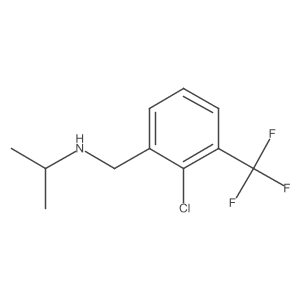 N-(2-Chloro-3-(trifluoromethyl)benzyl)propan-2-amine结构式