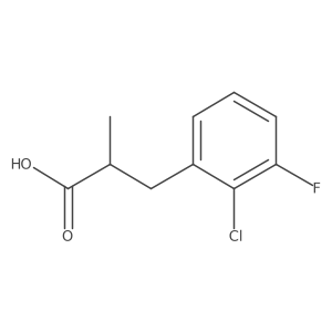 3-(2-Chloro-3-fluorophenyl)-2-methylpropanoic acid结构式