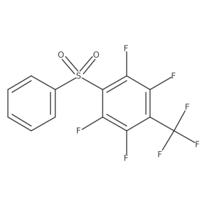 Phenyl[2,3,5,6-tetrafluoro-4-(trifluoromethyl)phenyl] sulfone结构式