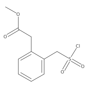 Methyl 2-{2-[(chlorosulfonyl)methyl]phenyl}acetate Structure