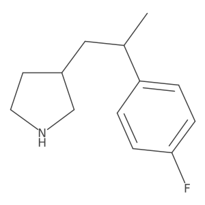 3-[2-(4-Fluorophenyl)propyl]pyrrolidine Structure