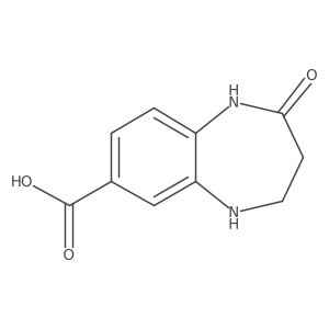 2-Oxo-1,3,4,5-tetrahydro-1,5-benzodiazepine-7-carboxylic acid Structure