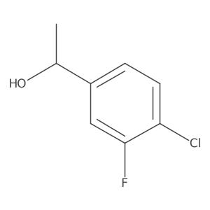 (1s)-1-(4-Chloro-3-fluorophenyl)ethan-1-ol结构式