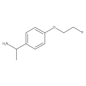 (1R)-1-[4-(2-fluoroethoxy)phenyl]ethan-1-amine Structure