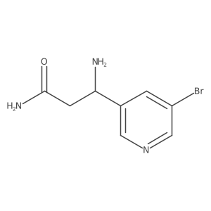 (3S)-3-Amino-3-(5-bromopyridin-3-yl)propanamide Structure