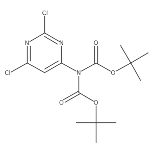Di-tert-butyl (2,6-dichloropyrimidin-4-yl)imidodicarbonate Structure