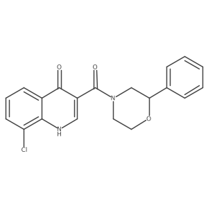 (8-Chloro-4-hydroxyquinolin-3-yl)(2-phenylmorpholin-4-yl)methanone Structure