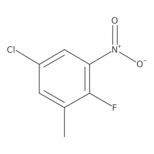5-Chloro-2-fluoro-1-methyl-3-nitrobenzene结构式