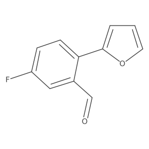 5-Fluoro-2-(furan-2-yl)benzaldehyde Structure
