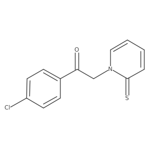 1-(4-Chlorophenyl)-2-(2-sulfanylidene-1,2-dihydropyridin-1-yl)ethan-1-one结构式