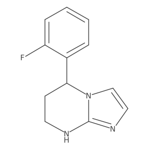 5-(2-fluorophenyl)-5H,6H,7H,8H-imidazo[1,2-a]pyrimidine Structure