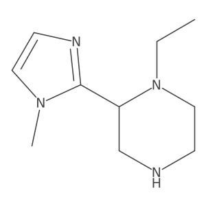 1-ethyl-2-(1-methyl-1H-imidazol-2-yl)piperazine Structure