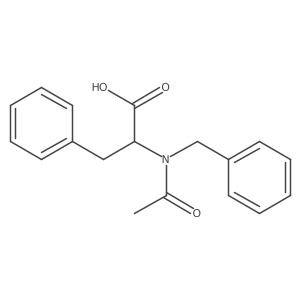N-Acetyl-N-(phenylmethyl)phenylalanine结构式