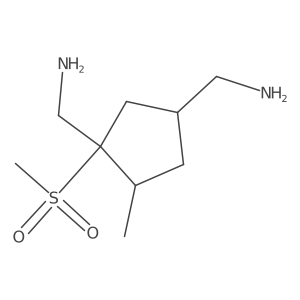 (5-Methyl-1-(methylsulfonyl)cyclopentane-1,3-diyl)dimethanamine Structure