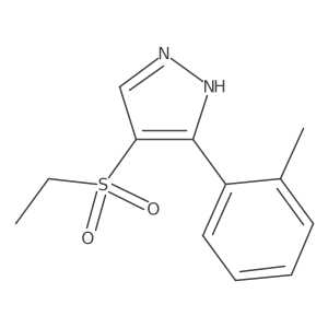4-(Ethylsulfonyl)-3-(o-tolyl)-1H-pyrazole结构式