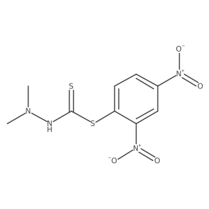 Hydrazinecarbodithioic acid, 2,2-dimethyl-, 2,4-dinitrophenyl ester Structure