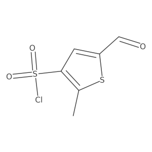 5-Formyl-2-methylthiophene-3-sulfonyl chloride结构式