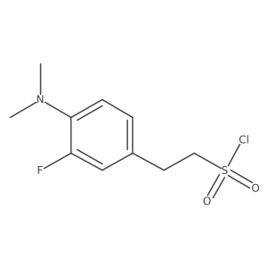2-[4-(Dimethylamino)-3-fluorophenyl]ethane-1-sulfonyl chloride结构式