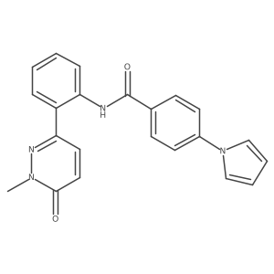 N-[2-(1-methyl-6-oxo-1,6-dihydropyridazin-3-yl)phenyl]-4-(1H-pyrrol-1-yl)benzamide Structure
