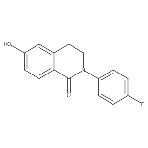 2-(4-Fluorophenyl)-3,4-dihydro-6-hydroxy-1(2h)-isoquinolinone结构式