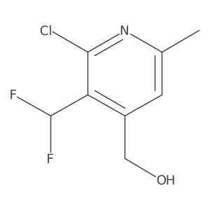 (2-Chloro-3-(difluoromethyl)-6-methylpyridin-4-yl)methanol Structure