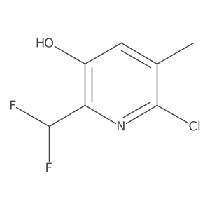 6-Chloro-2-(difluoromethyl)-5-methylpyridin-3-ol Structure